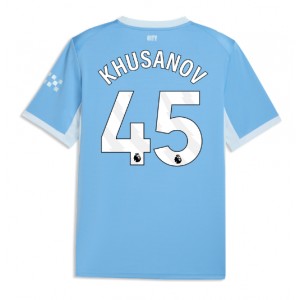 Manchester City Abdukodir Khusanov #45 Jalkapallovaatteet Kotipaita 2026-27 Lyhythihainen
